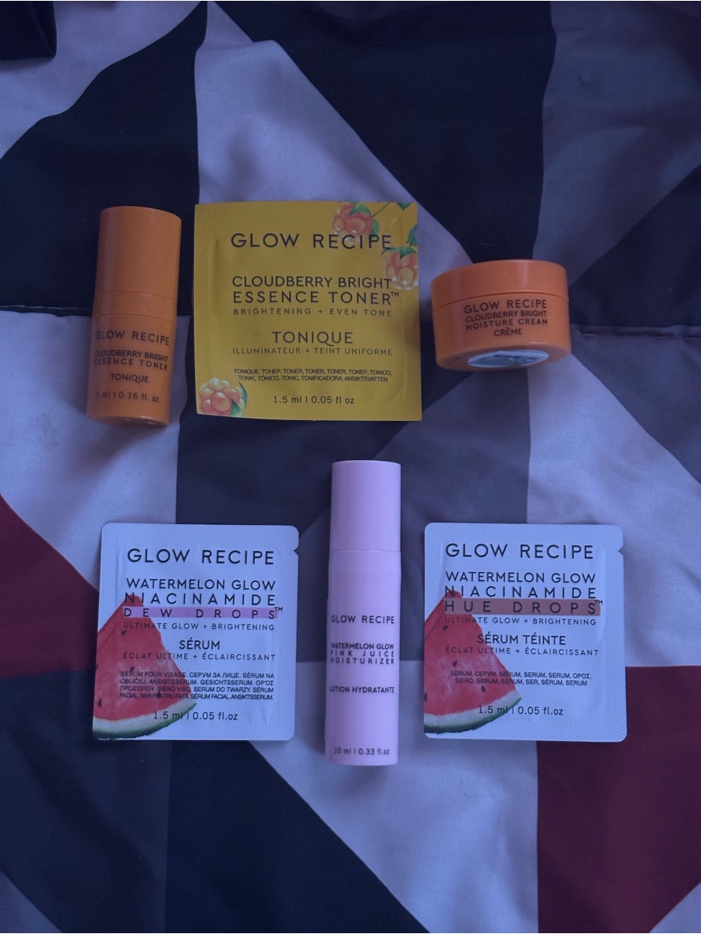 Glow Recipe Watermelon Glow & Cloudberry Bright Skincare Set - Pink & Orange